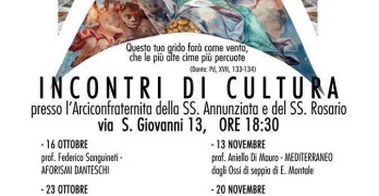 “INCONTRI DI CULTURA” a Vietri sul Mare il 6.11.15 anche i cortometraggi del Solofra Film Festival