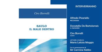 Avellino, Giovedì 13/10 la presentazione del libro di Borrelli “Saulo, il male dentro”.