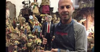 Napoli, la statuina di Donald Trump è già parte del presepe