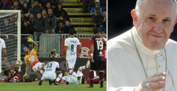 Seria A: Benevento-Cagliari rinviata, in città arriva il Papa