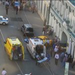 Taxi sulla folla a Mosca, 7 feriti