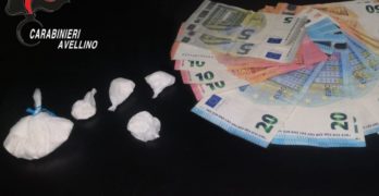 AVELLINO – SORPRESO IN POSSESSO DI COCAINA: PUSHER ARRESTATO DAI CARABINIERI